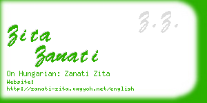 zita zanati business card